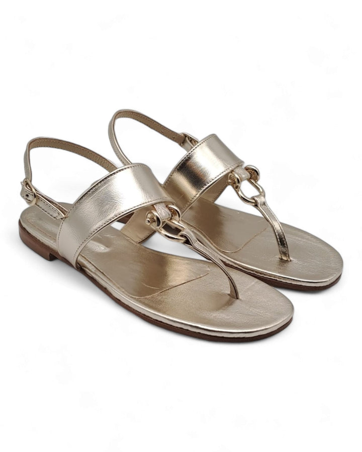 Ravello Platinum Laminate Sandal