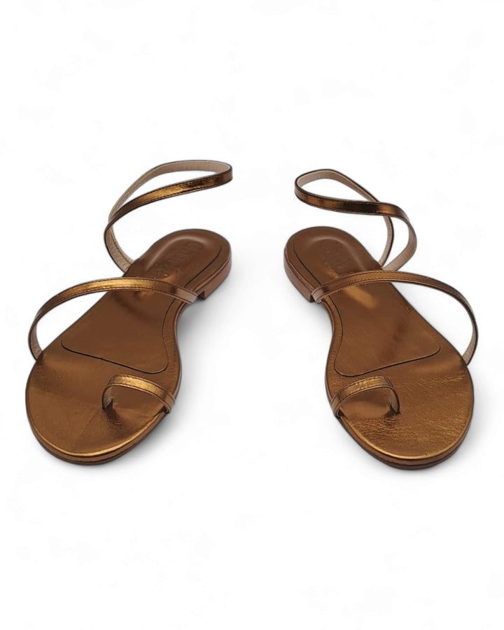 Bronze Laminated Sissi Sandal