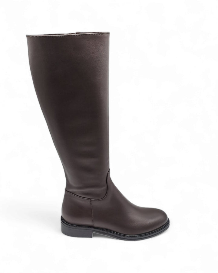 Martina Calf Boots Dark Brown