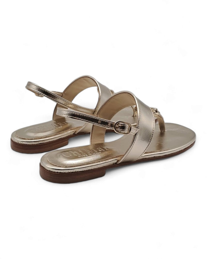 Ravello Platinum Laminate Sandal