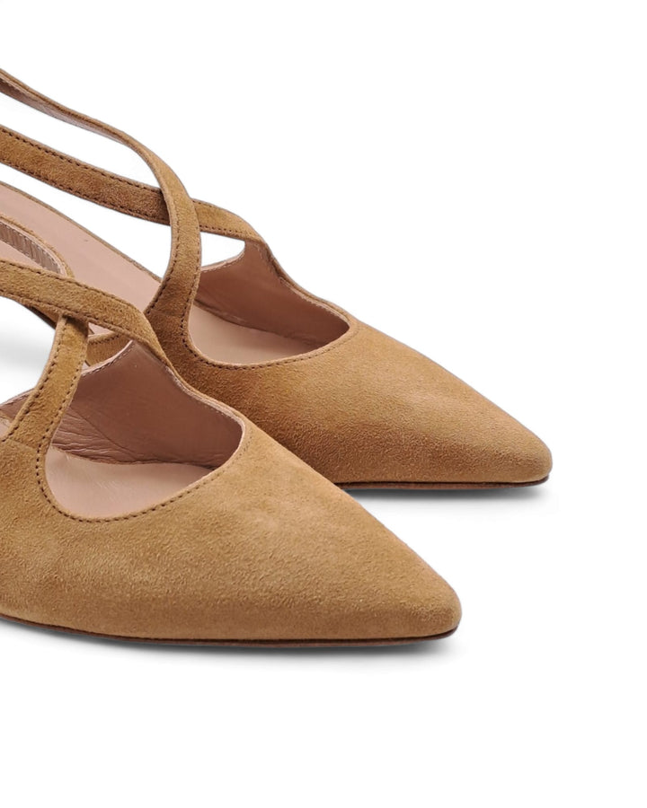 Slingback Sophia Saddle Suede