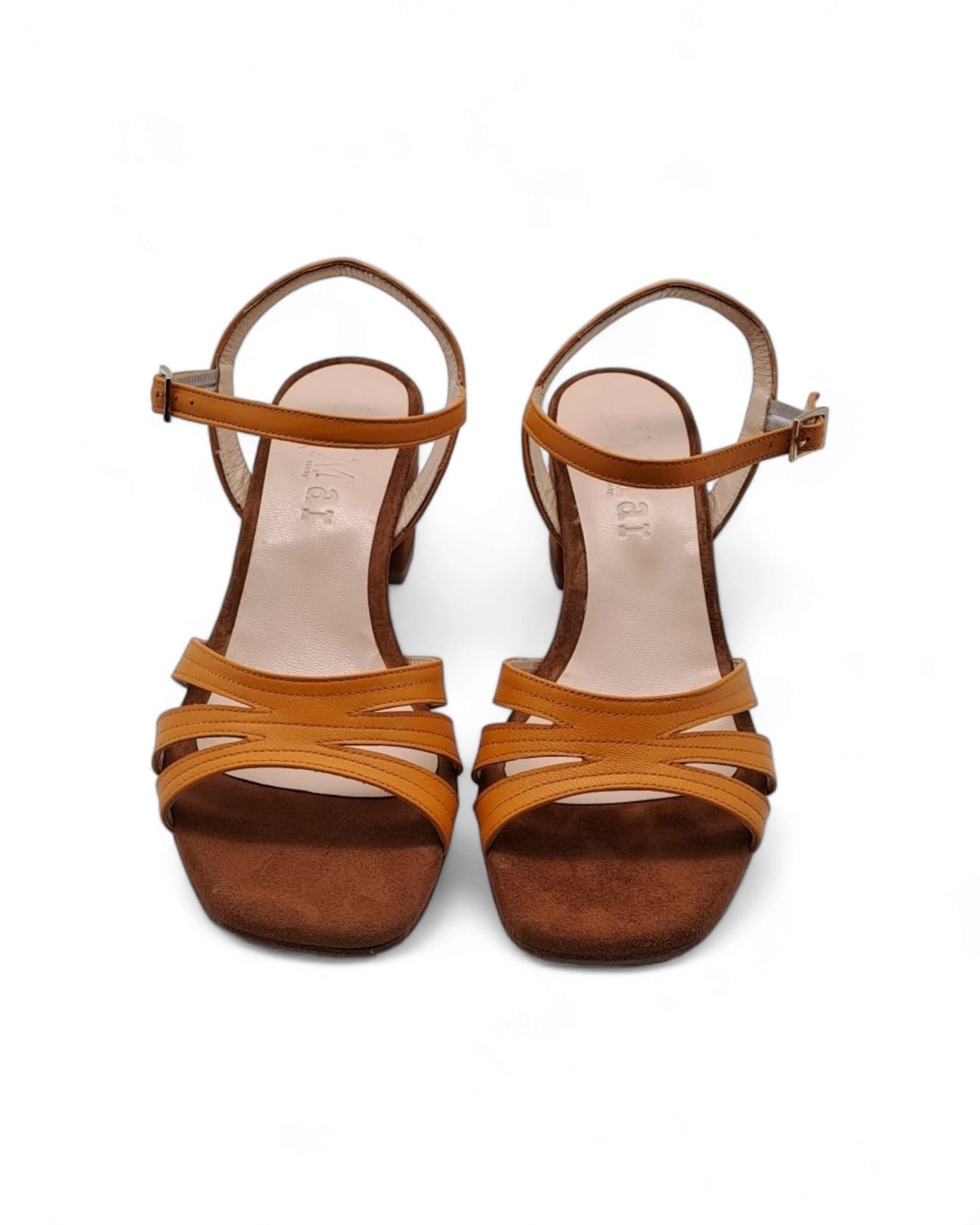 Emma Nappa Pumpkin/turmeric suede sandal