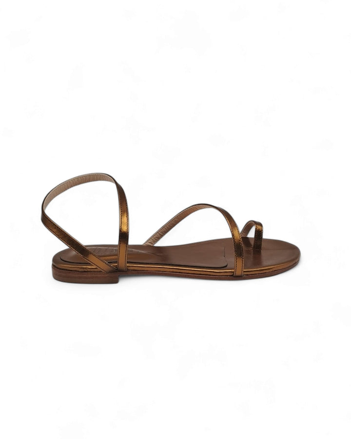 Bronze Laminated Sissi Sandal