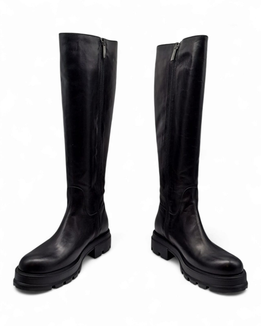 Martina Calf Boots Dark Brown