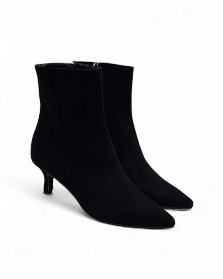 Ilenia Black Suede Ankle Boot