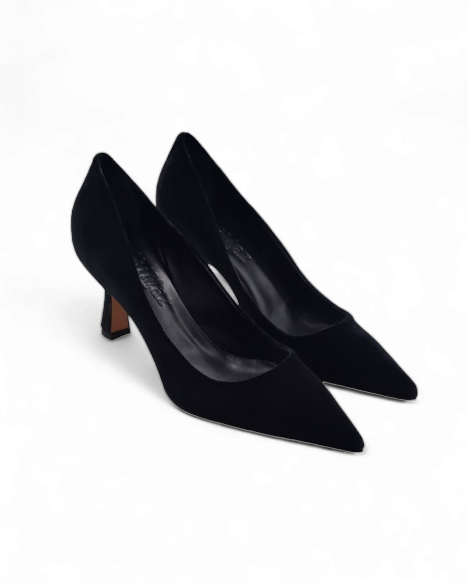 Decollete velluto nero store