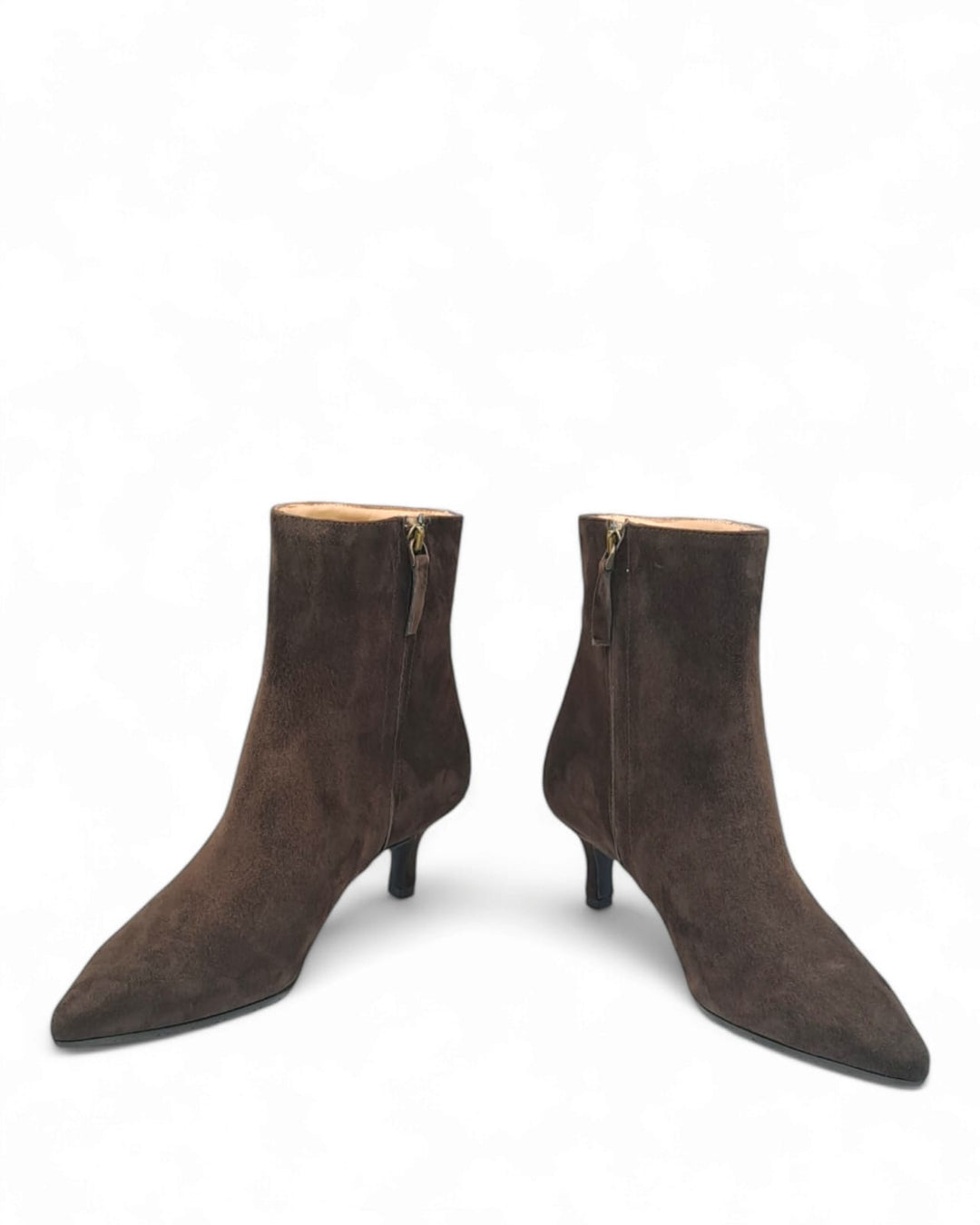 Ilenia Dark Brown Suede Ankle Boot