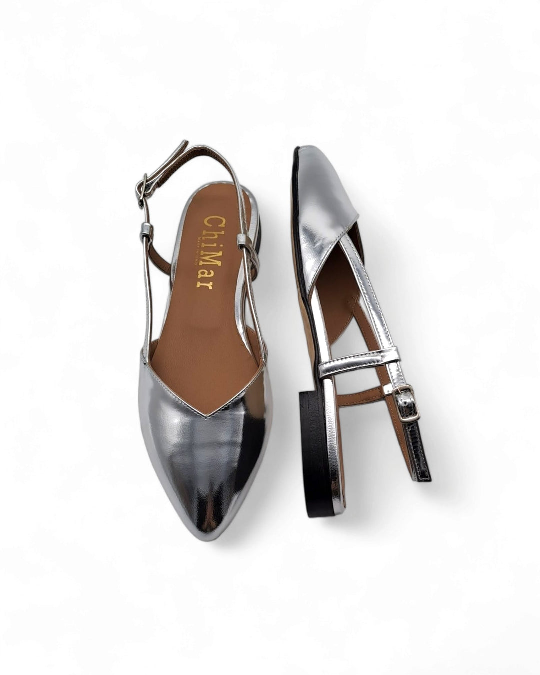 Slingback ChiMar Specchio Argento