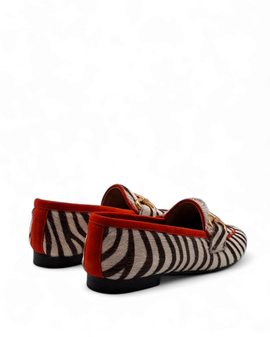 Mocassino Cavallino Zebra Moro/ Rosso