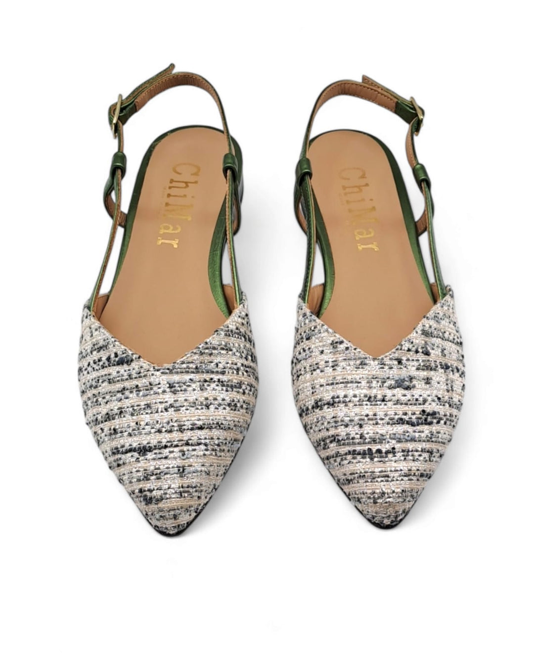 Slingback ChiMar Rafia  Verde