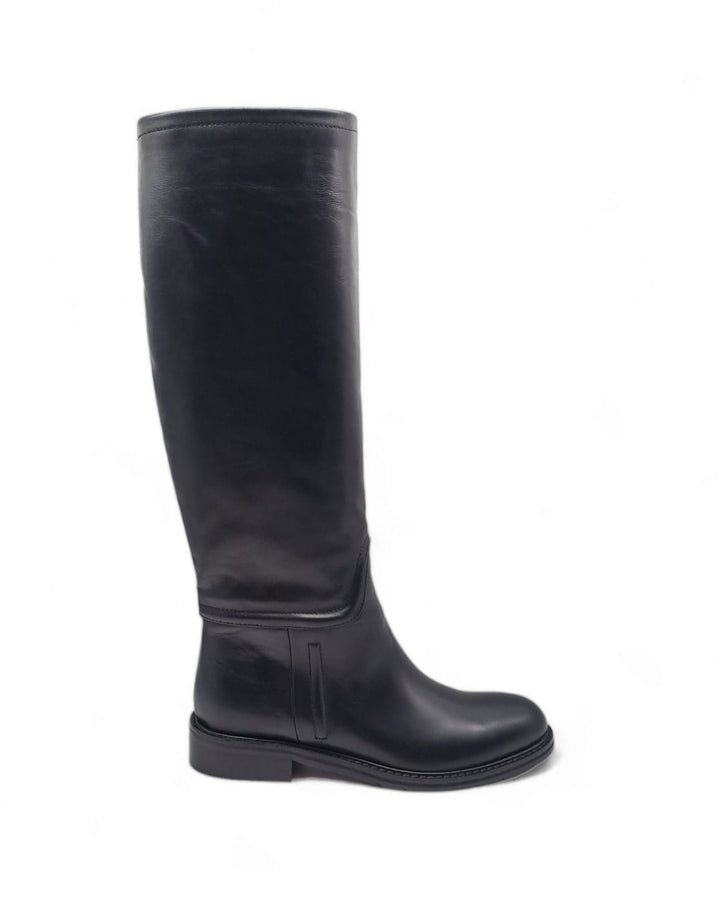 Black Nappa Riding Boots