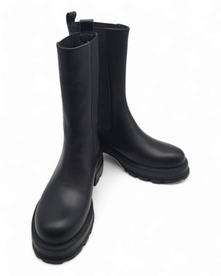 Combat Boots Vitello Nero