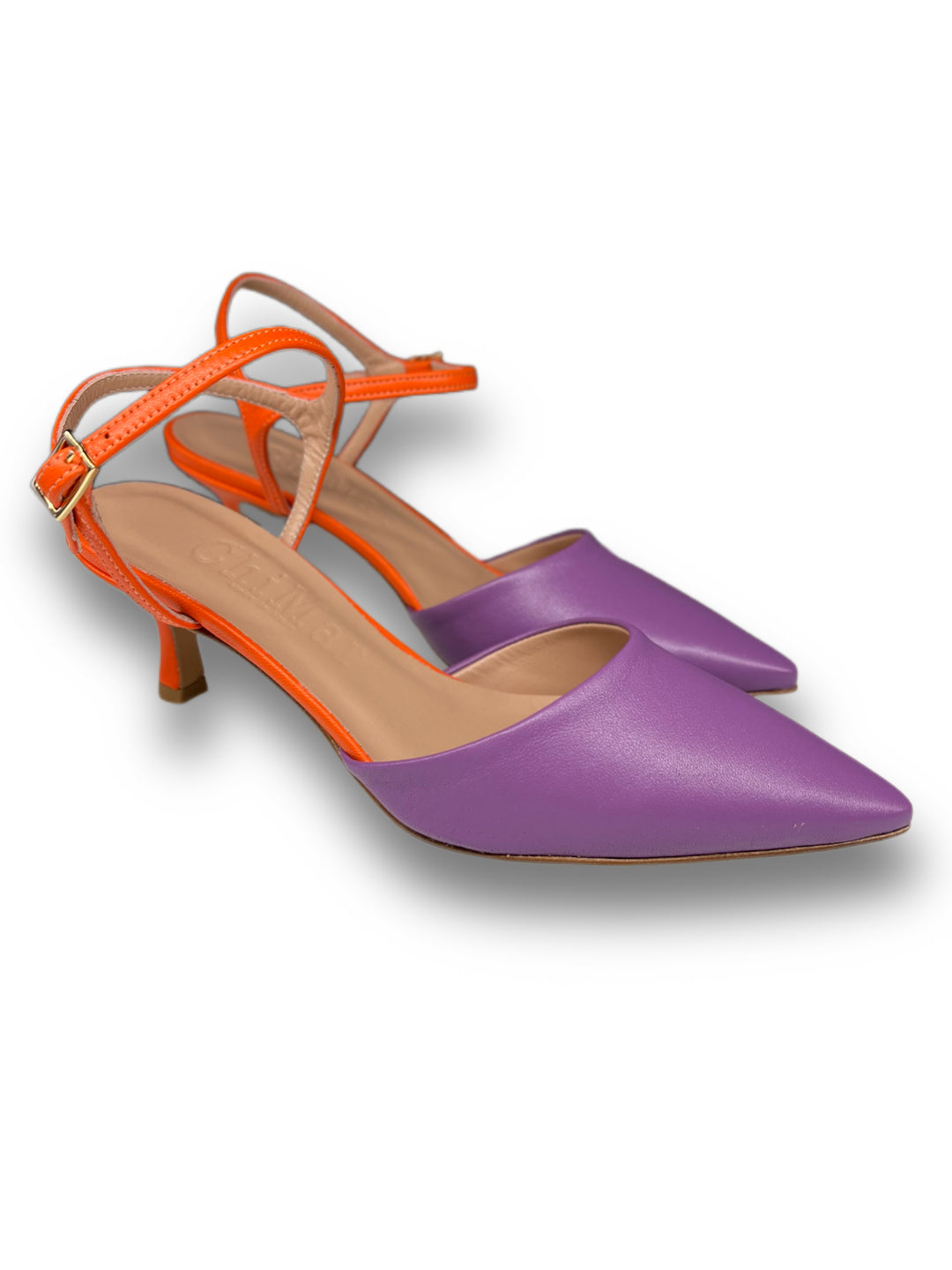 Slingback T5,5 Nappa Viola/Arancione