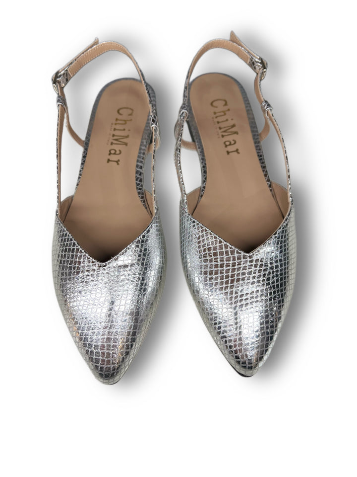 Slingback ChiMar Stampa/Argento