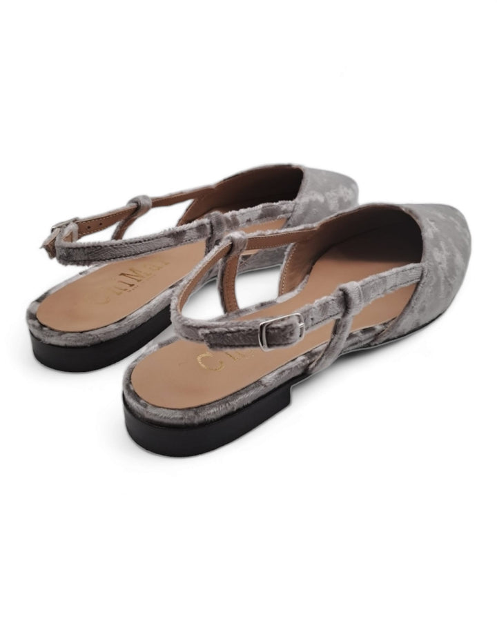 Slingback ChiMar Velvet  Grigio