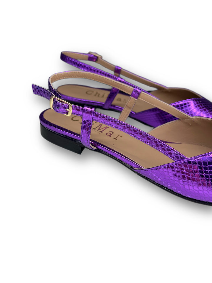 Slingback ChiMar Stampa/Viola