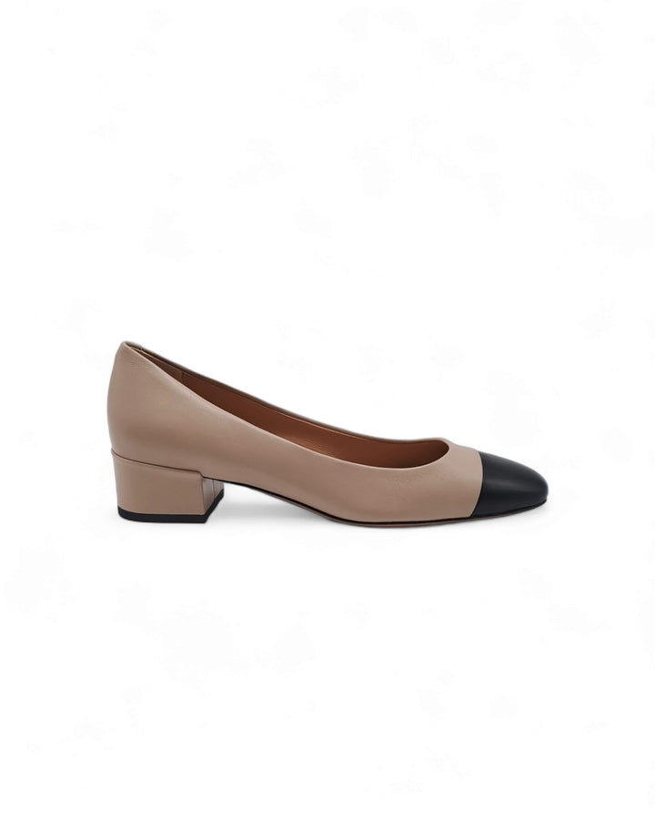 Ballerina Bicolor Nappa nero / Nappa Beige