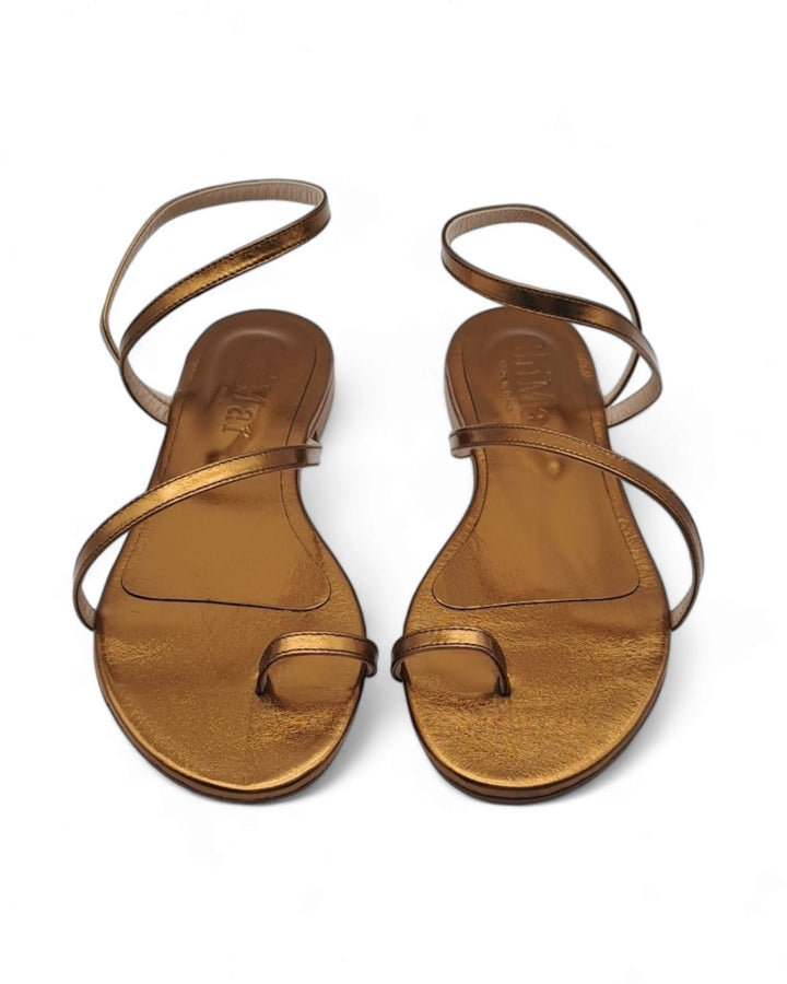 Bronze Laminated Sissi Sandal