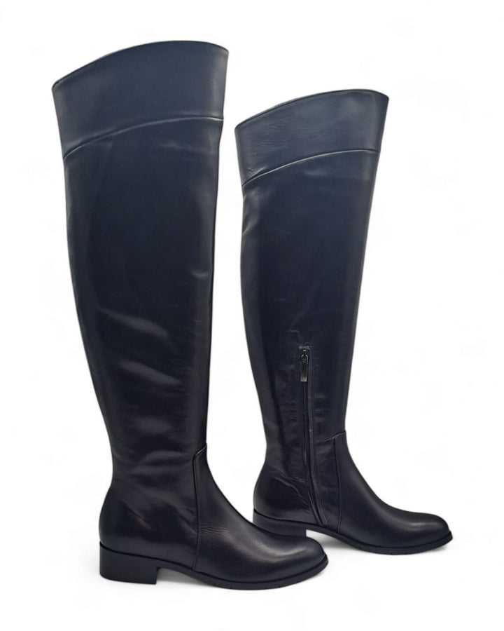 Martina Black Calf Boots