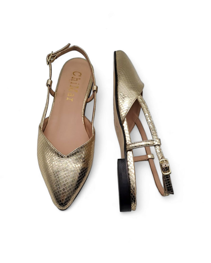 Slingback ChiMar Stampa/Platino