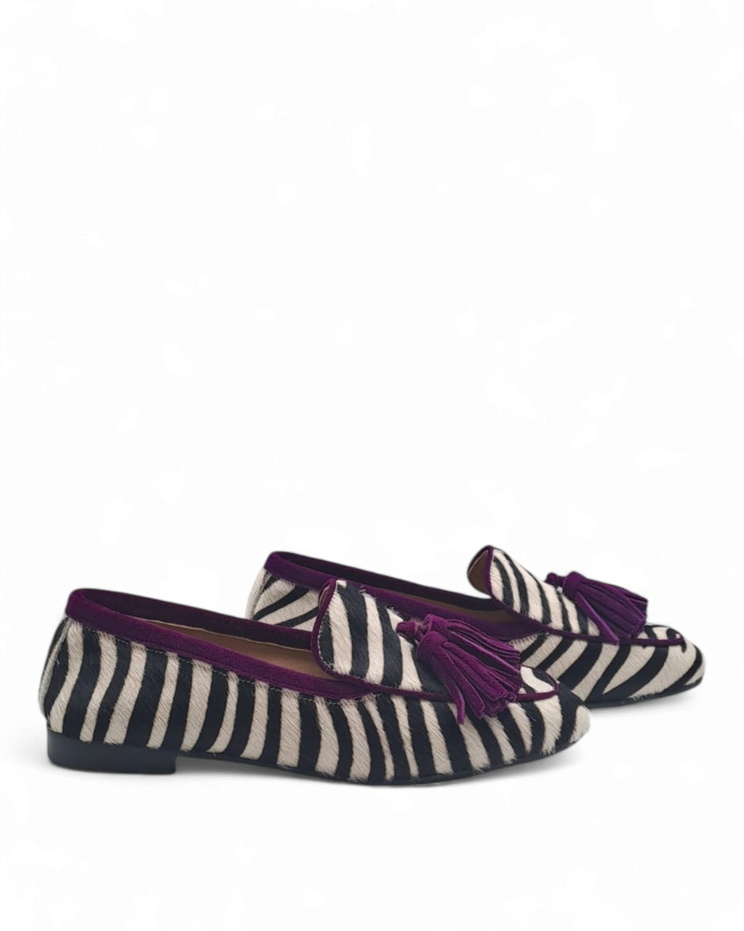 Mocassino Cavallino Zebra  / Viola