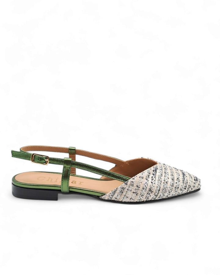 Slingback ChiMar Rafia  Verde