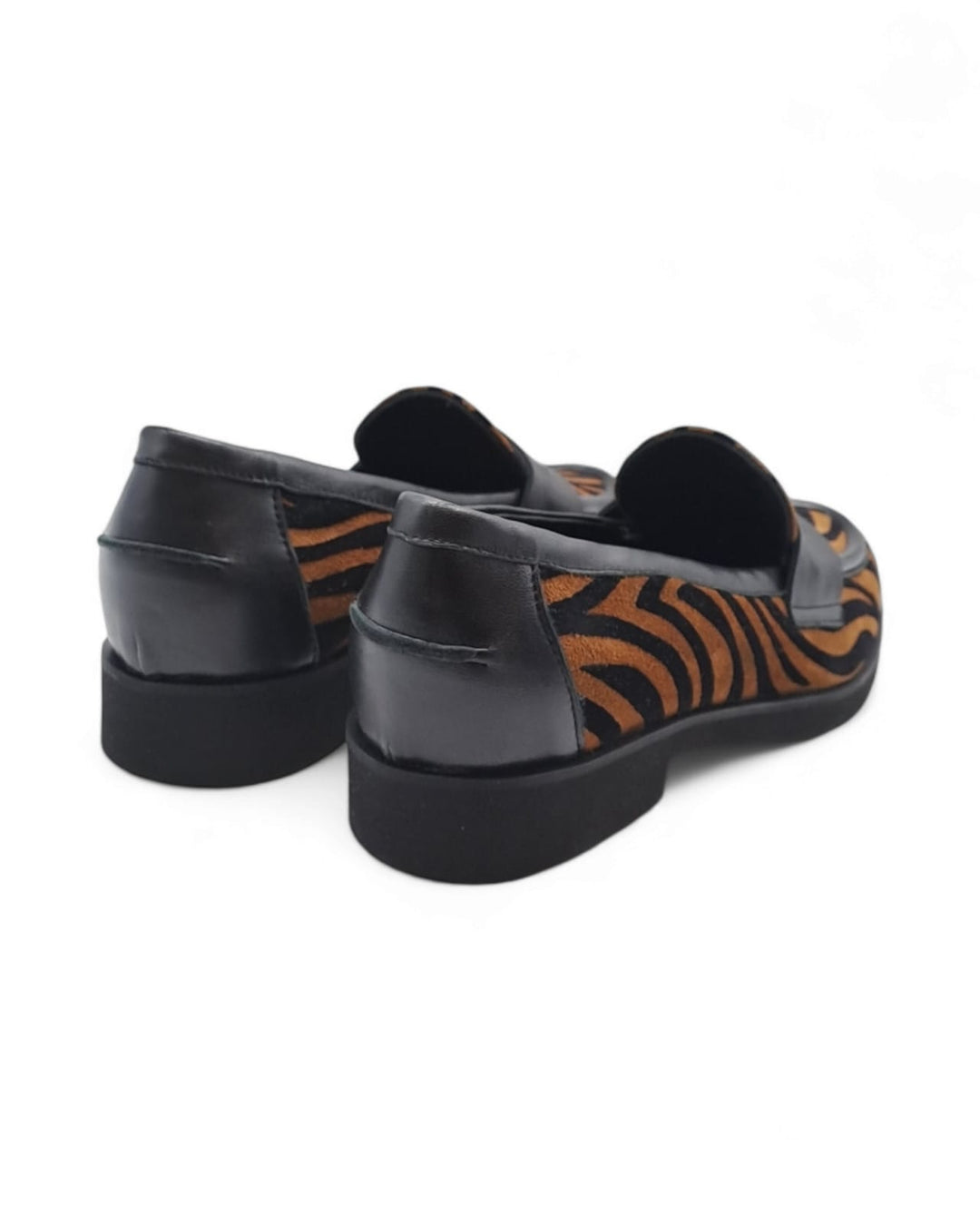 Mocassino Bendina  Camoscio Zebra Tigre