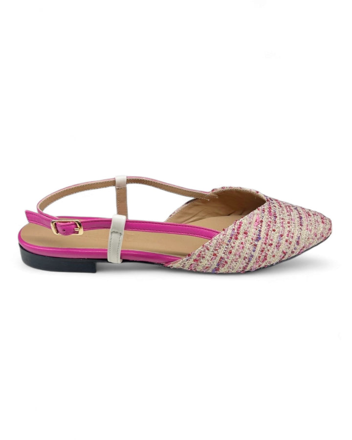 Slingback ChiMarRafia Fucsia/Milk