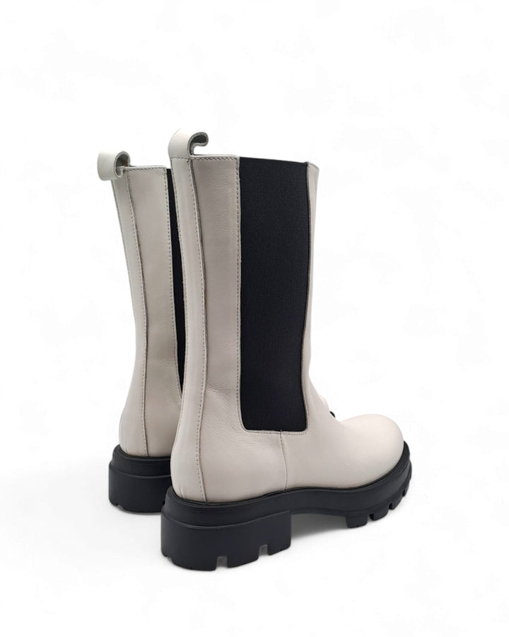 Combat Boots Vitello Milk