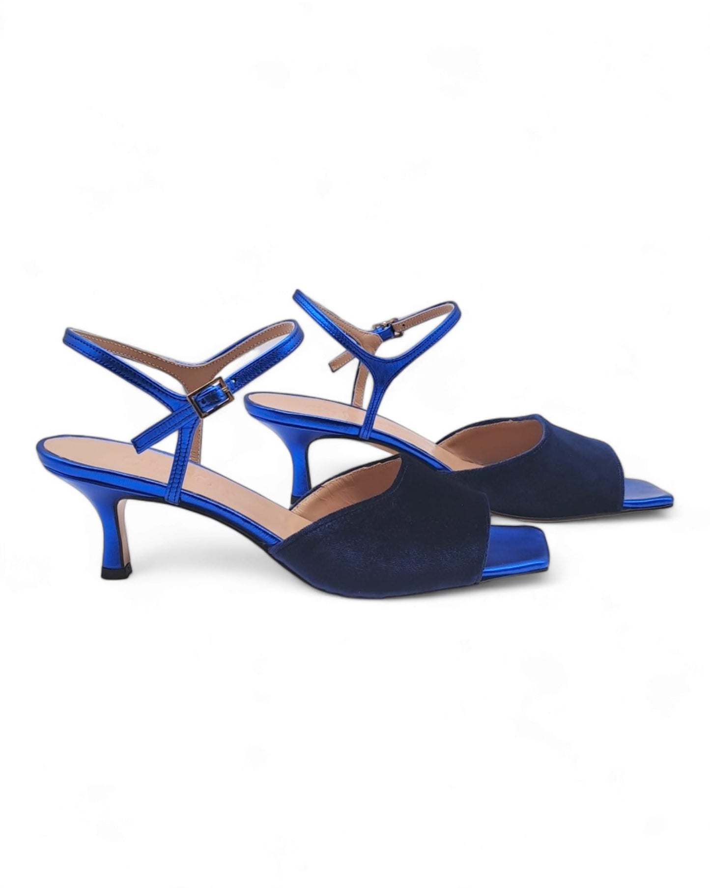Sandalo Cloe  T. 5,5  Velluto Blu