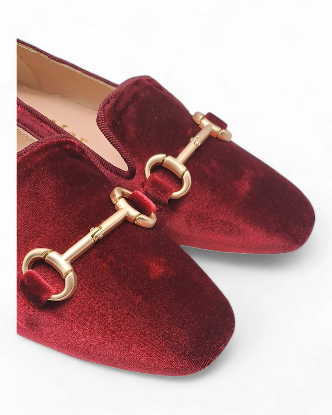 Mocassino Slipper in Velluto Bordeaux