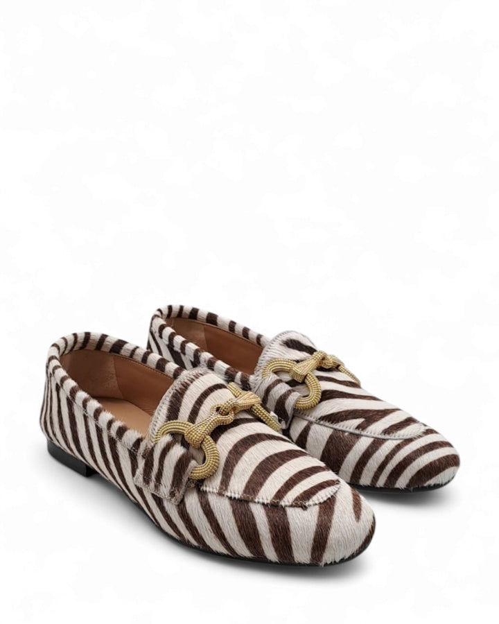 Mocassino Cavallino Zebra Moro