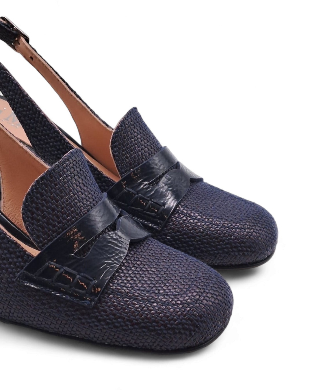 Slingback  Alessia Rafia Blu