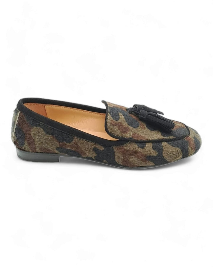 Mocassino Cavallino Camouflage/Nero