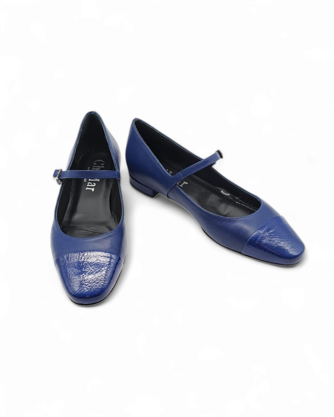 Ballerina Bicolor Nappa Blu