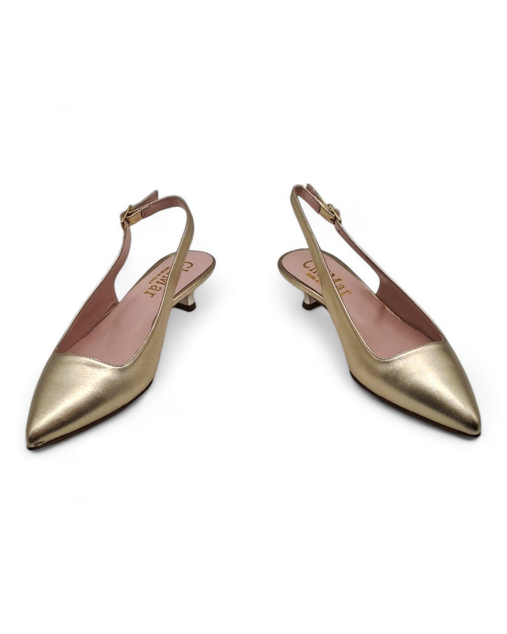 ChiMar Rafia Slingback Beige/Black