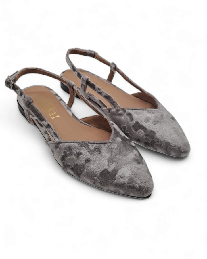 Slingback ChiMar Velvet  Grigio