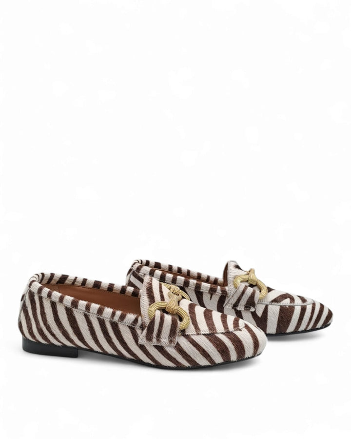 Mocassino Cavallino Zebra Moro