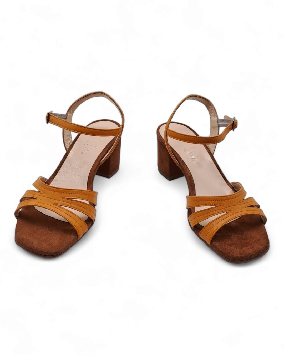 Emma Nappa Pumpkin/turmeric suede sandal