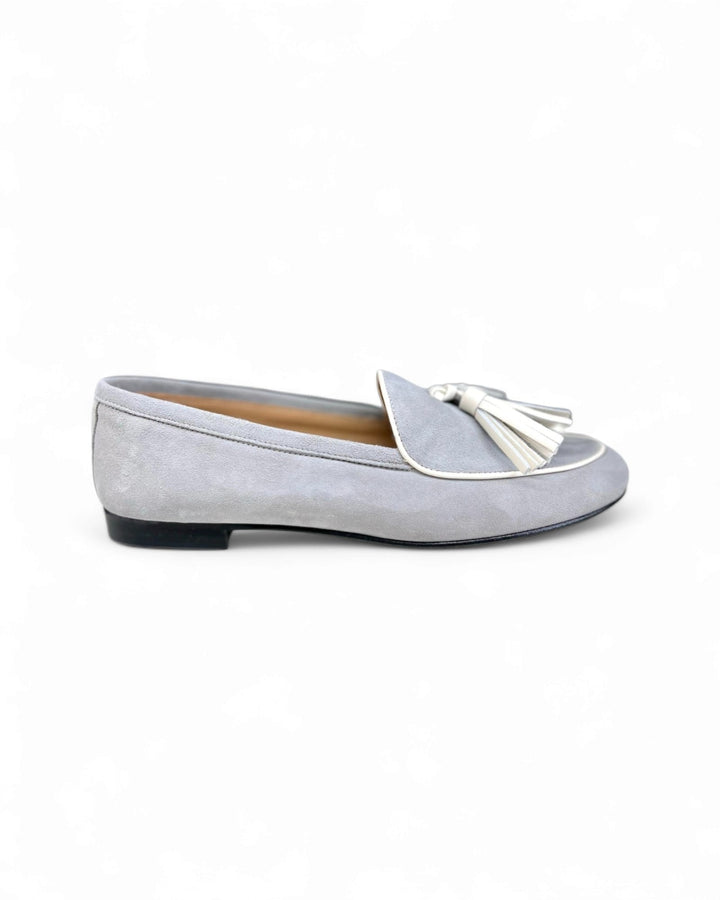 Mocassino Camoscio Grigio/Milk