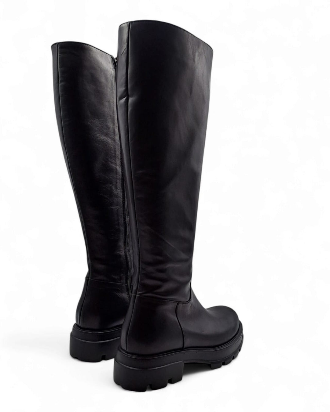 Martina Calf Boots Dark Brown