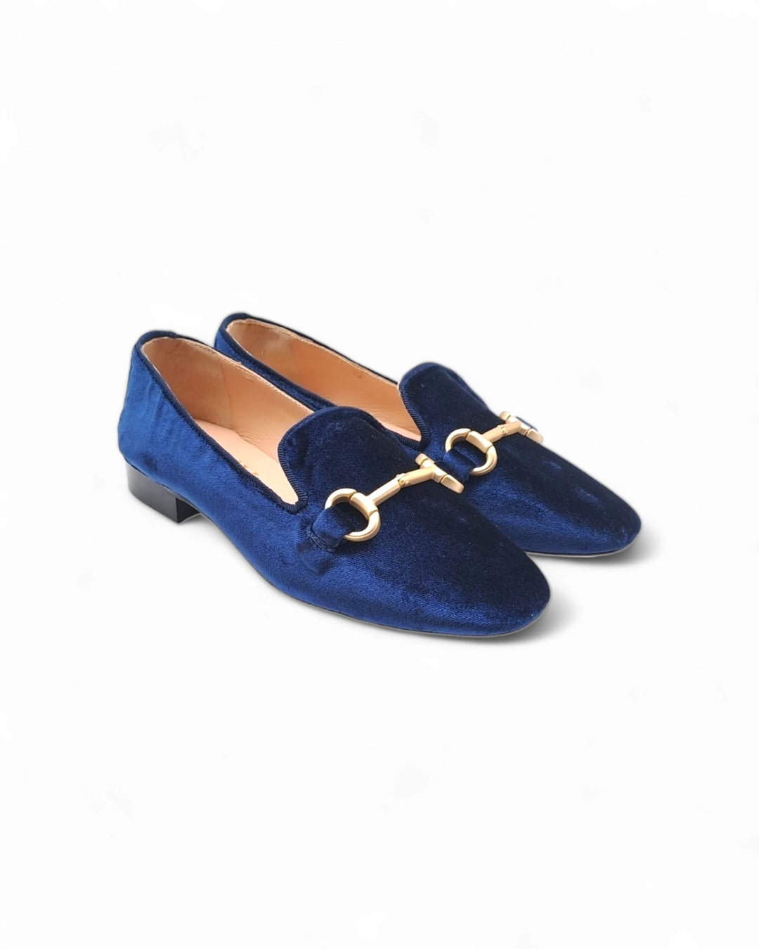 Mocassino Slipper in Velluto Blu