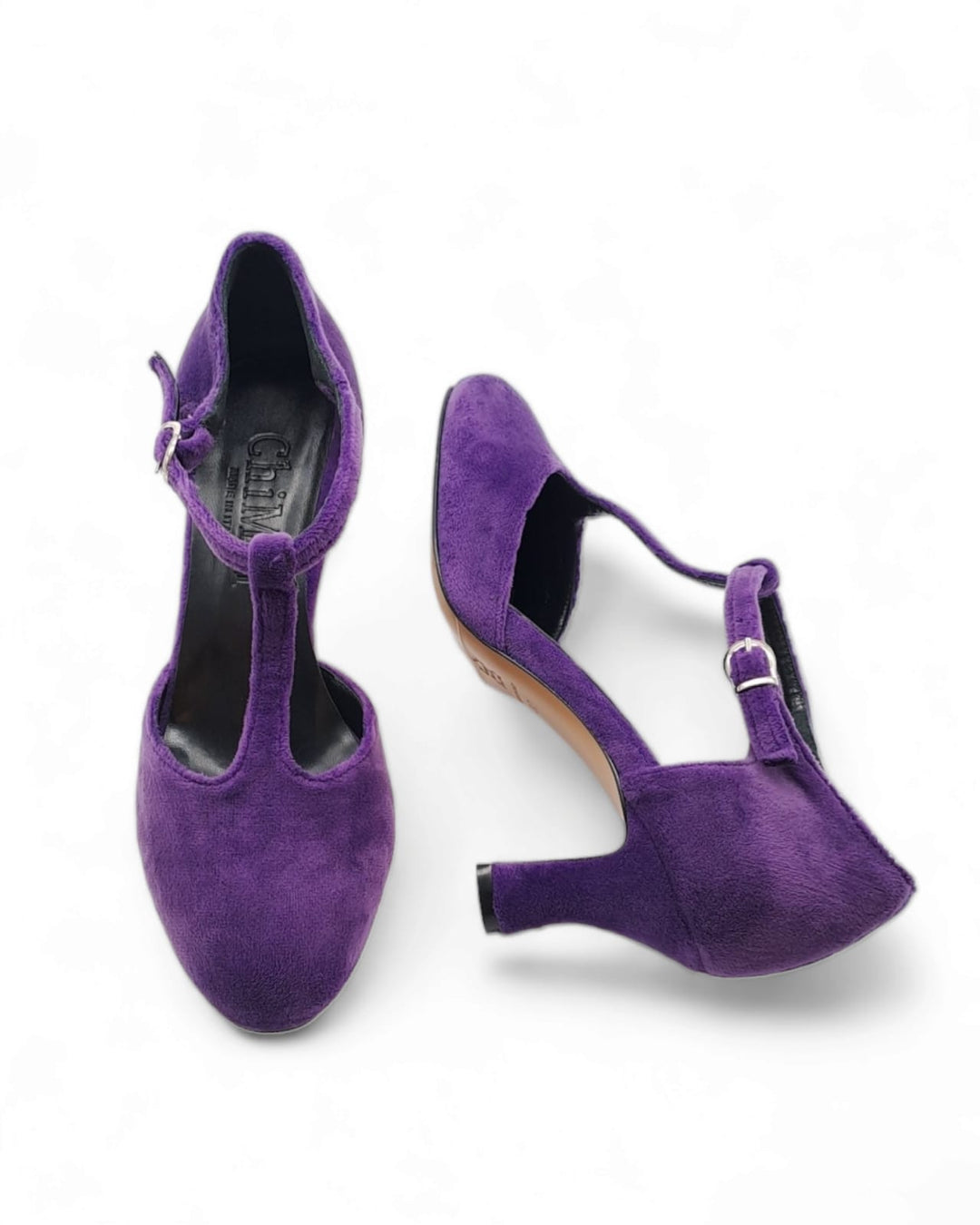 Mary Jane Cinzia Purple Velvet