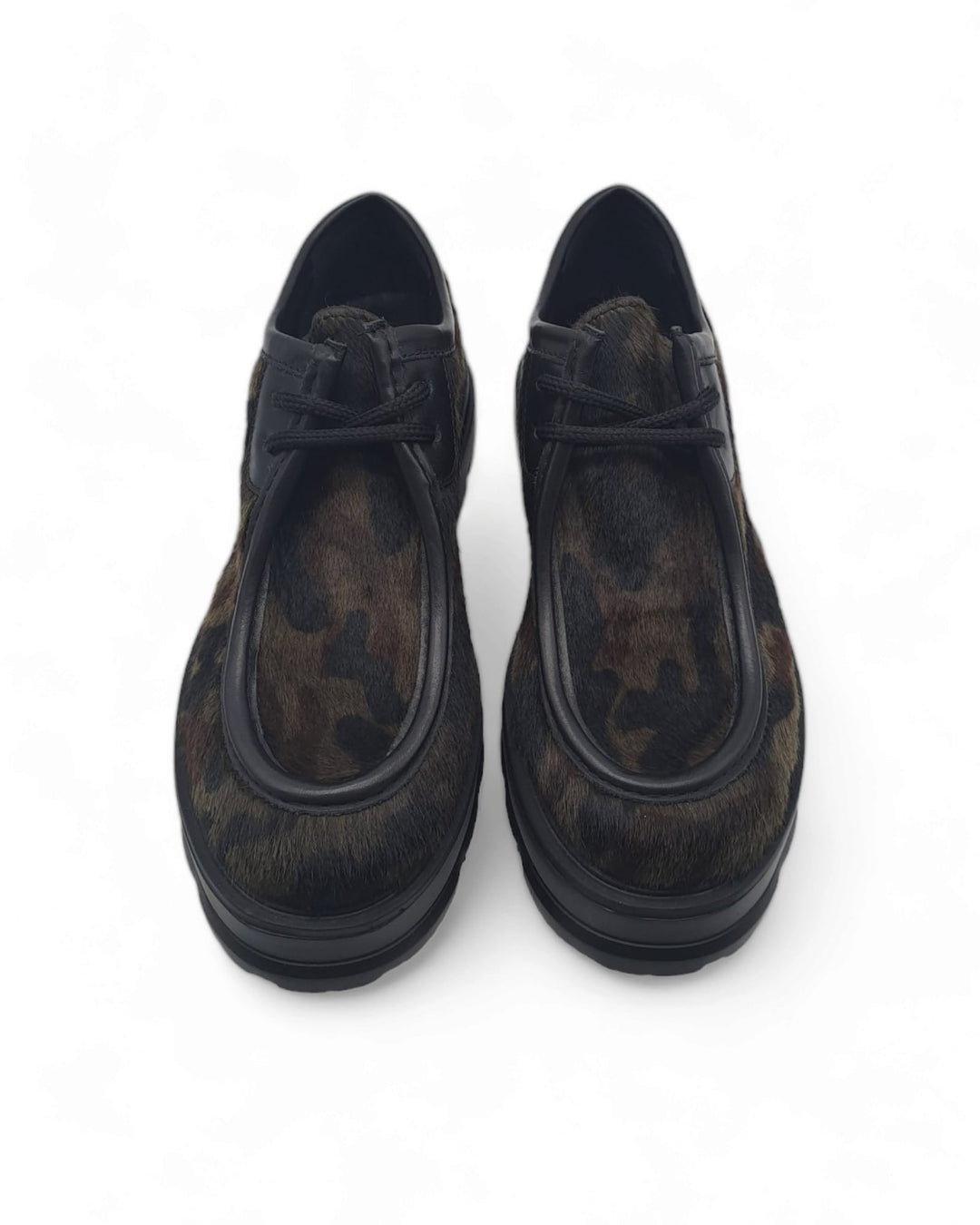 Stringate Cavallino Camouflage / Nero