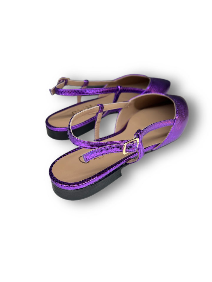 Slingback ChiMar Stampa/Viola