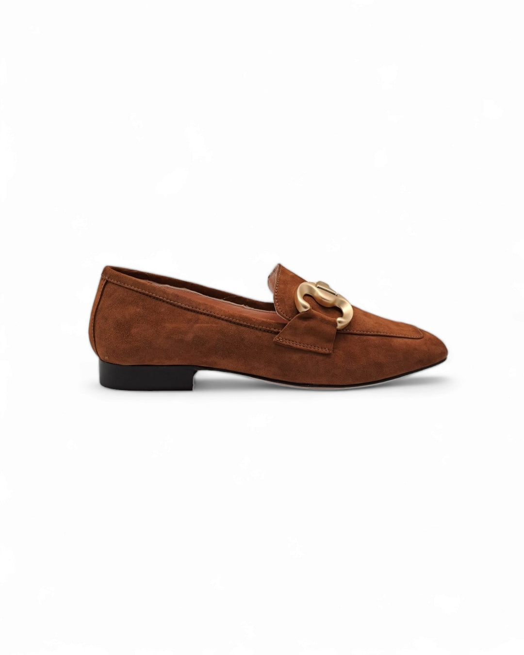 Mocassino Camoscio Brandy con Morsetto