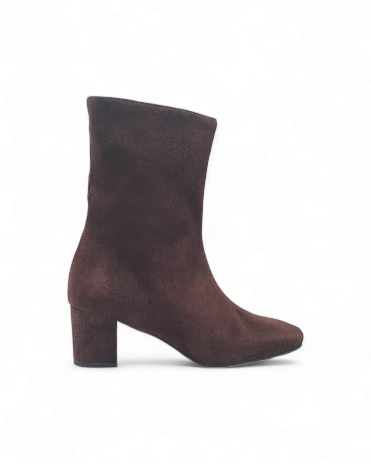 Silvana ankle boot in dark brown suede