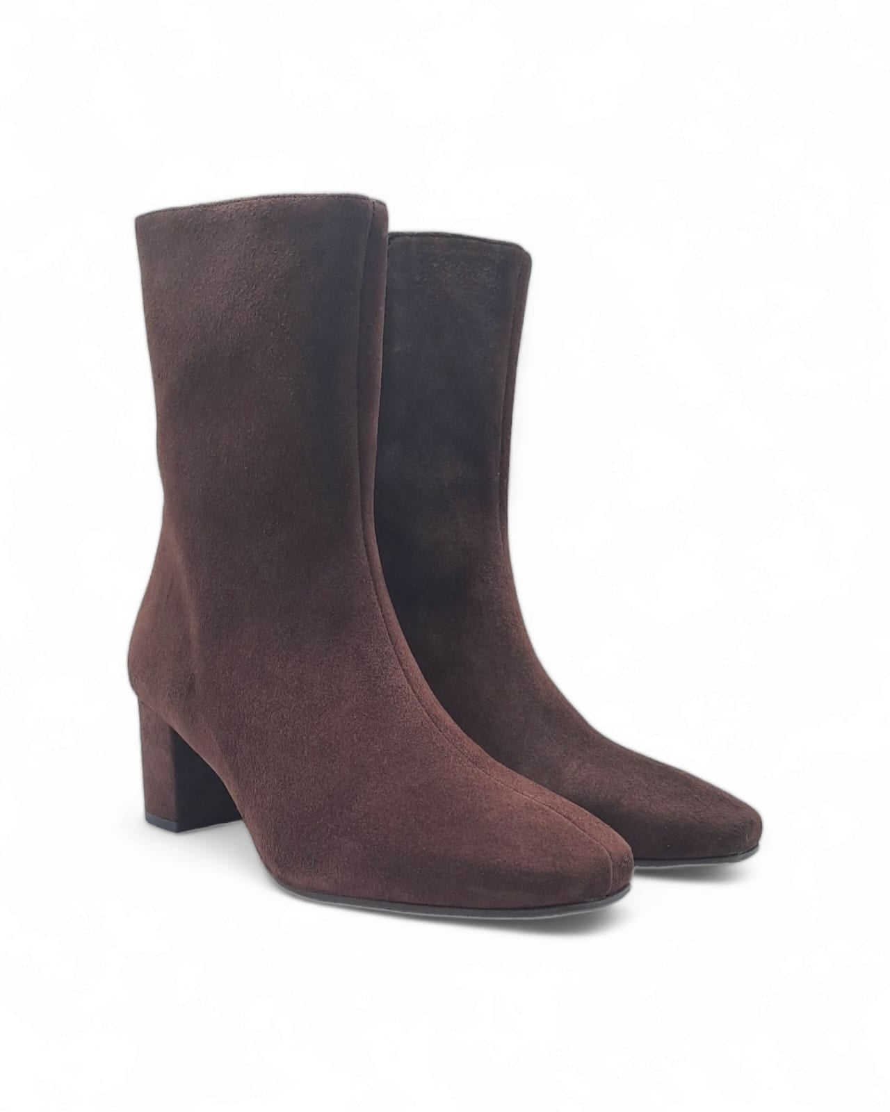 Silvana ankle boot in dark brown suede