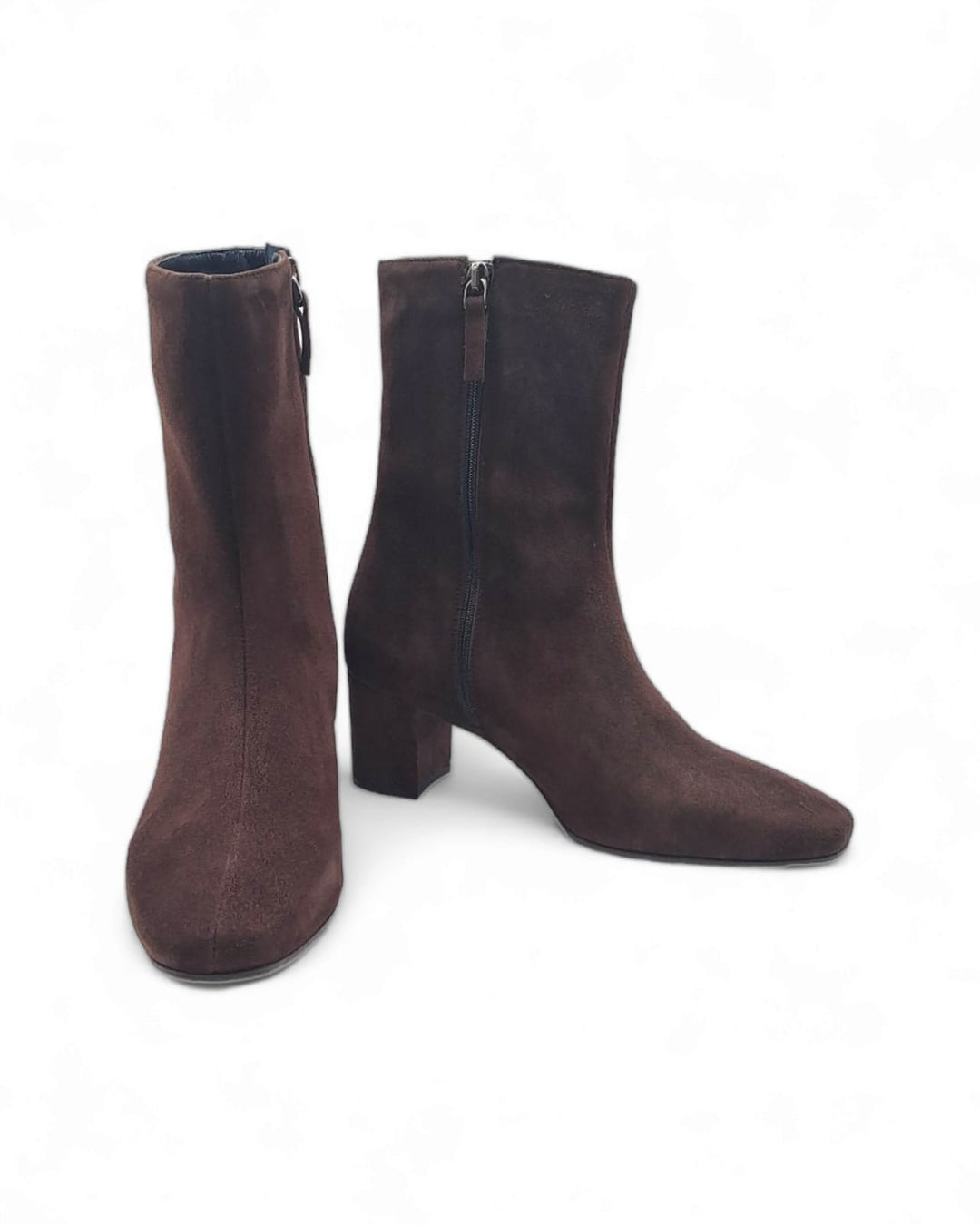 Silvana ankle boot in dark brown suede