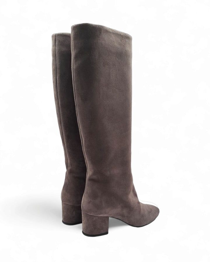 Asfalto suede tubular boots